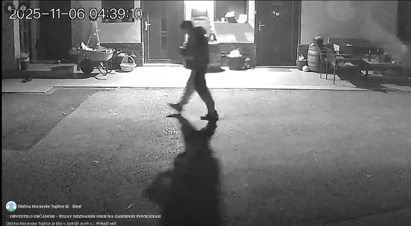 VIDEO: Nočni posnetek razkril neznance na kmetiji v Pomurju