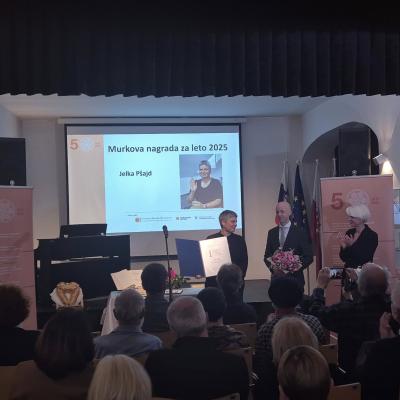 Jelka Pšajd prejela Murkovo nagrado za življenjsko delo