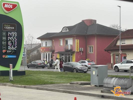 Previdno: Pri Lidlu je prišlo do trčenja