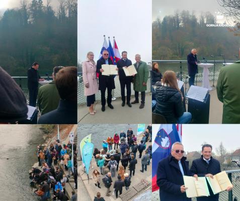 Podpis deklaracije goMURra krepi čezmejno sodelovanje za varovanje reke Mure