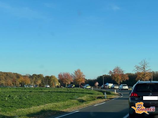 Pri Martjancih trčilo več vozil, nastal zastoj