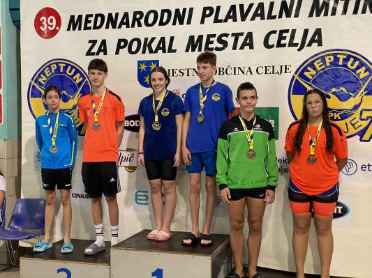 FOTO: To so uspehi Plavalnega kluba Zdravilišče Radenci na mednarodnem mitingu v Celju