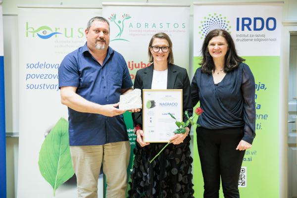 Lumar že tretjič prejel nagrado HORUS za strateško družbeno odgovornost