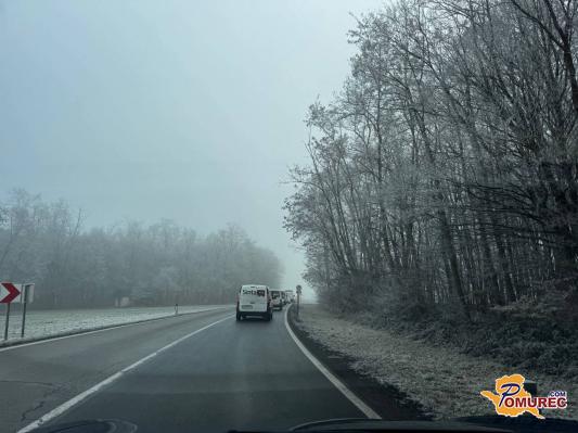 Nesreča v bližini Murske Sobote, cesta zaprta za ves promet