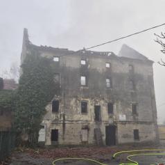 VIDEO: Po požaru prijeli osumljenca, usoda mlina pa ostaja neznana