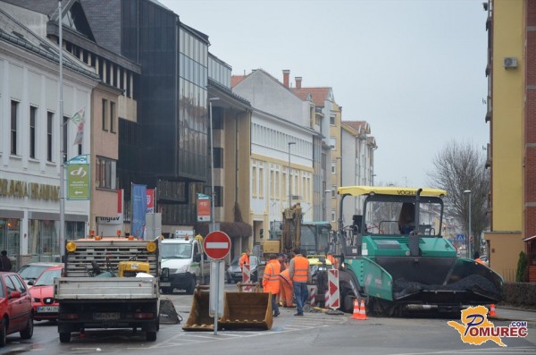 FOTO: Rekonstrukcije cest v Murski Soboti naj bi se končale v četrtek