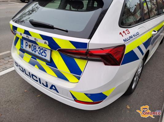Več posredovanj policije v Pomurju