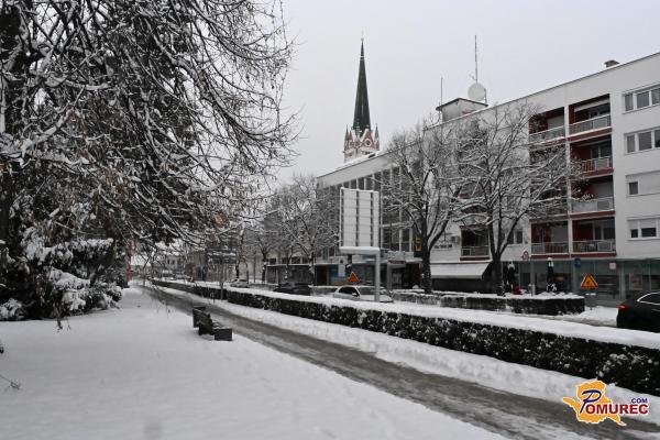 Prepovedano metanje snega na vozišča in pločnike v Murski Soboti