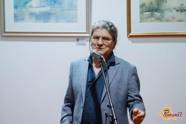 FOTO: Razstava ob 70-letnici slikarja in pesnika Jožeta Matjašeca