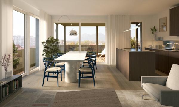 Penthouse stanovanja v Bežigrajski petki navdušujejo z dvema terasama, zasebnostjo in panoramskimi razgledi: To je ljubljanska soseska, kjer razgledi 