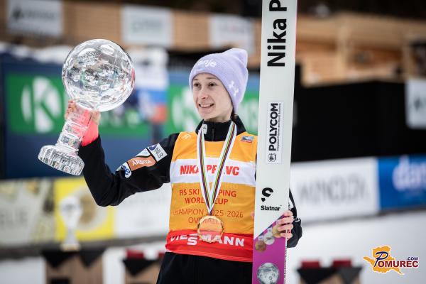 FOTO: Nika Prevc v Planici do 40. zmage v karieri in velikega kristalnega globus