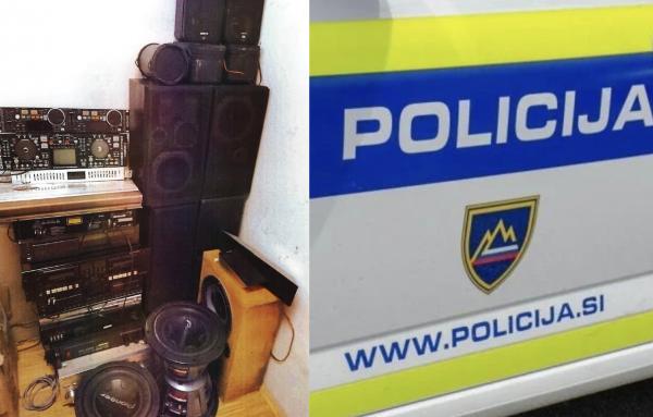 Policisti v hišni preiskavi zasegli več akustičnih naprav