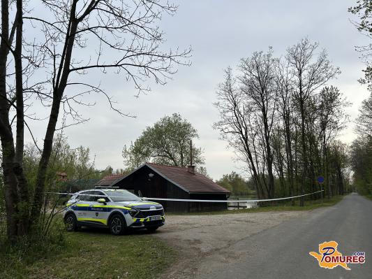 FOTO in VIDEO: Policija zavarovala območje pri gramoznici v Nedelici