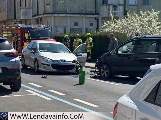 FOTO: Počilo v Lendavi, cesta je zaprta