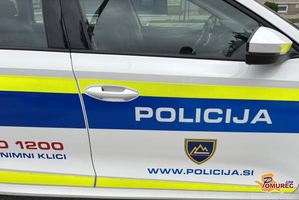 Pomurski policisti obravnavali prometno nesrečo med tovornjakom in motoristom ter prijeli kar 21 tujcev
