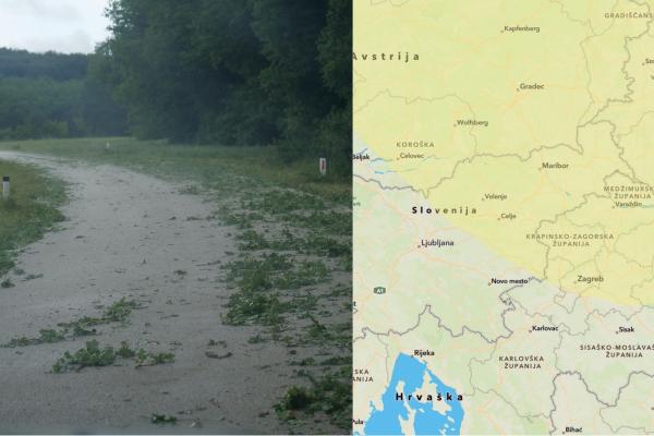 Vremenoslovci opozarjajo: popoldne možne plohe in nevihte s sodro
