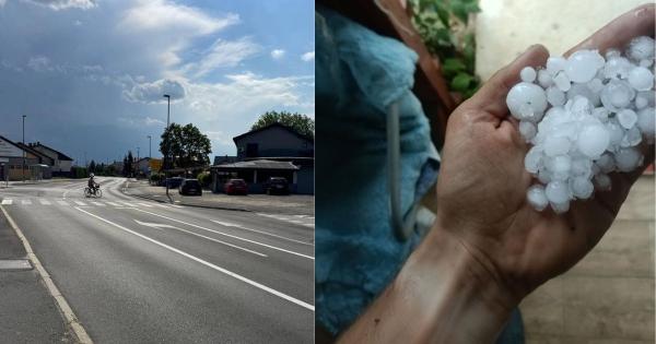 Nevihte s točo se približujejo Pomurju
