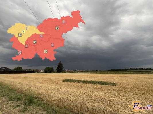 Končno olajšanje? Vročino bodo prekinile nevihte