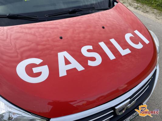 Pri Gomilici zagorel kompostni material