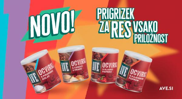 AVE predstavlja ocvirke v novi preobleki in štirih okusih