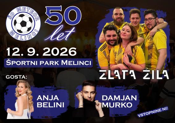 Zlata Žila, Anja Belini in Damjan Murko prihajajo v Melince