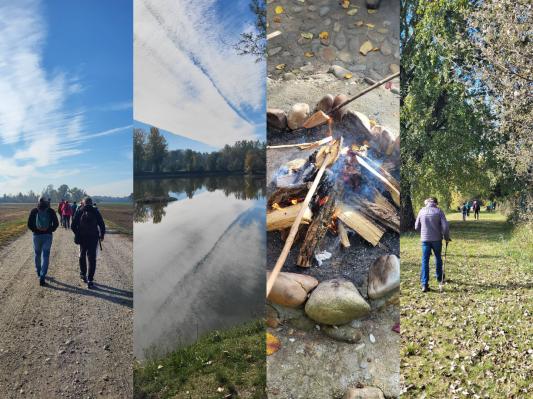 Od Gradišča do Mürskega raja, pohodniki uživali v jesenskih lepotah ob Muri