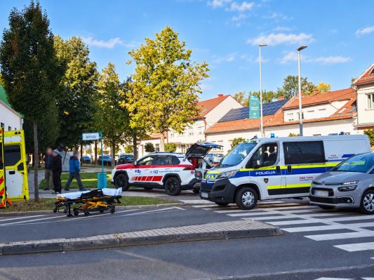 Policija razkrila podrobnosti nesreče v Murski Soboti, dve osebi huje poškodovani