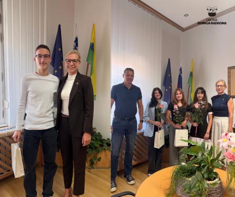 FOTO: Štirje mladi z odličnimi maturitetnimi rezultati navdušili Gornjo Radgono
