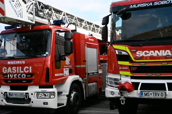 Sobotno dopoldne na Goričkem zaznamoval požar, posredovali gasilci dveh društev