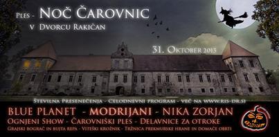 Rakičanski dvorec bodo obiskale čarovnice