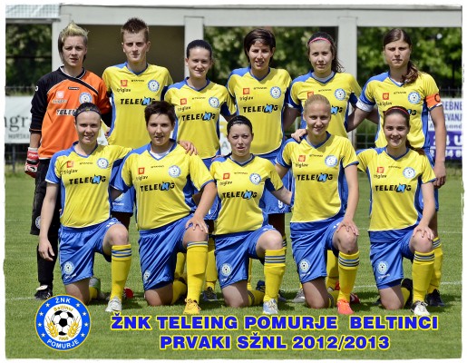 Nogometašice Teleing Pomurja premagale Radomlje in že postale državne prvakinje