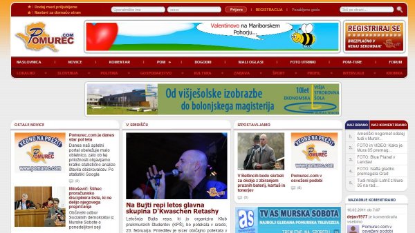 Pomurec.com v osveženi podobi
