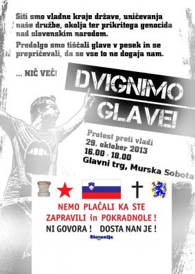Na prvo obletnico protestov novi protesti, tudi v Murski Soboti