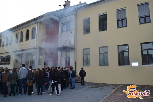 Zagorelo v kuhinji ljutomerske gimnazije