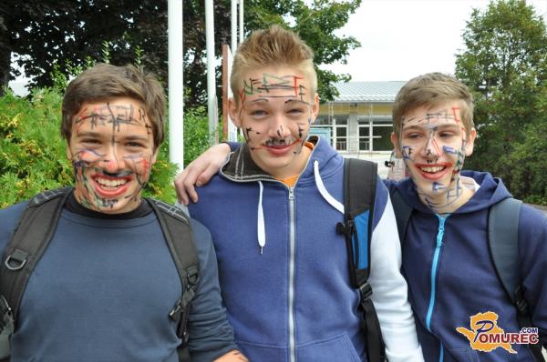 FOTO: »Fazani prileteli« v Gimnazijo Murska Sobota