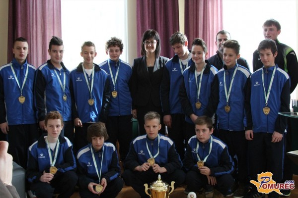 Ljutomerska županja sprejela mlade nogometne državne prvake