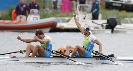 Veslaški dvojec Čop - Špik bronast v Londonu