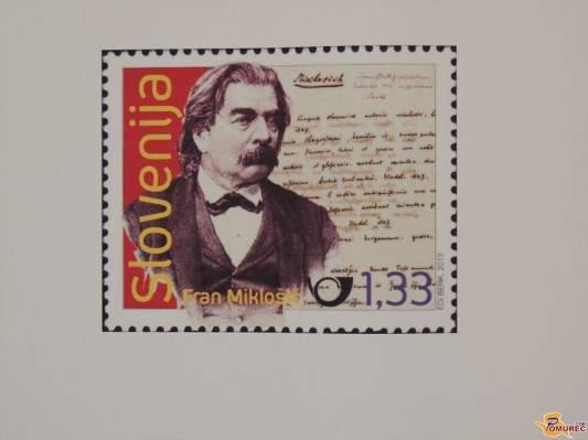 FOTO: Ob Miklošičevem letu izšla priložnostna znamka s podobo dr. Franca Miklošiča