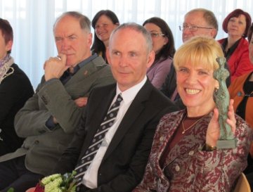 Prva dama Mure s strani sindikatov prejela posebno »rožo«