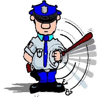 Policist riše črte