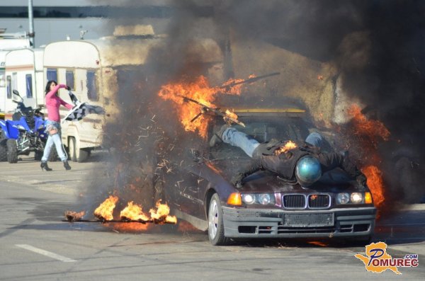 FOTO in VIDEO: Ogenj, adrenalin, vonj po bencinu in gumah, drugič v Murski Soboti