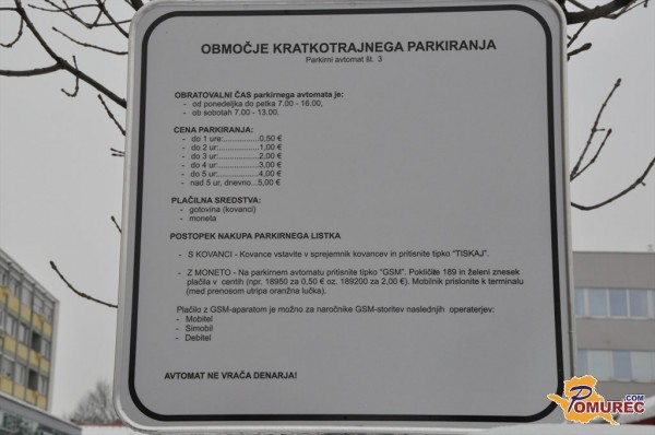 Oglejte si cene parkiranja v Murski Soboti in bolnici Rakičan