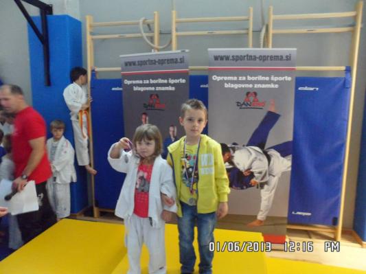 Cicibančki v Mariboru osvajali medalje v judu