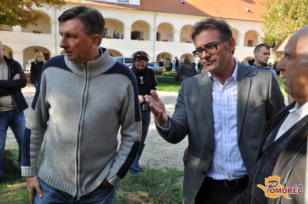 FOTO: Pahor obiskal tudi mlade ustvarjalnike v Dvorcu Rakičan