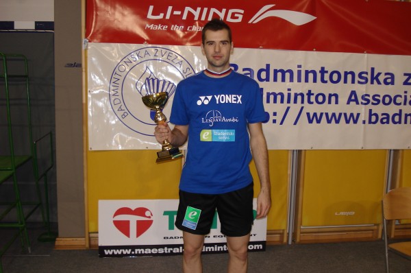 Badmintonist Utroša zmagal na Slovaškem in se bo prebil v top 100